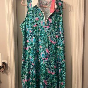 Lilly Pulitzer Tropical Print luxletic Dress with shorts